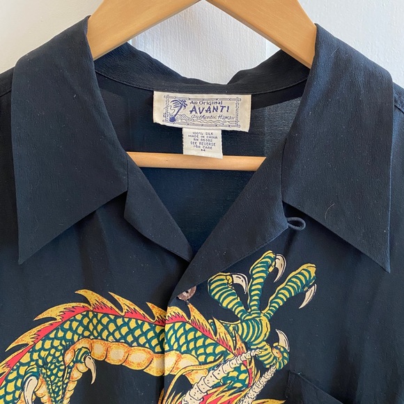 100% Silk Avanti Enter The Dragon shirt excellent condition - Picture 4 of 9